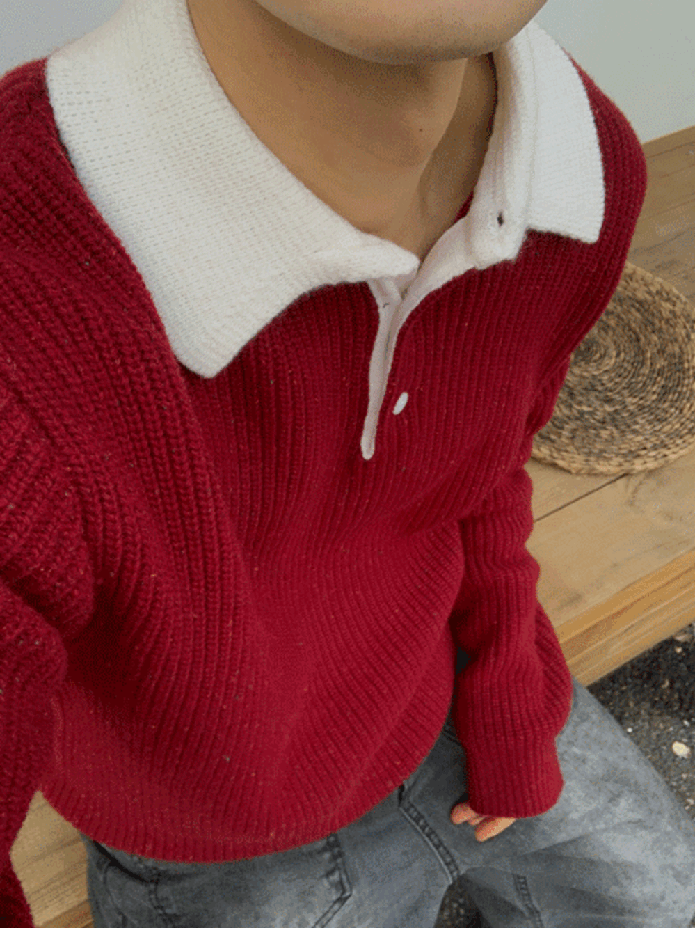 Bagel collar knit (5color)