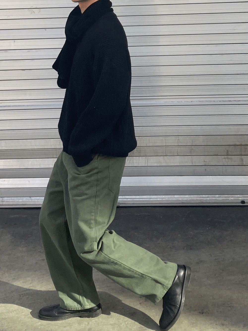 semi wide natural pants (4color)