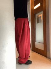 String wide balloon pants (4color)