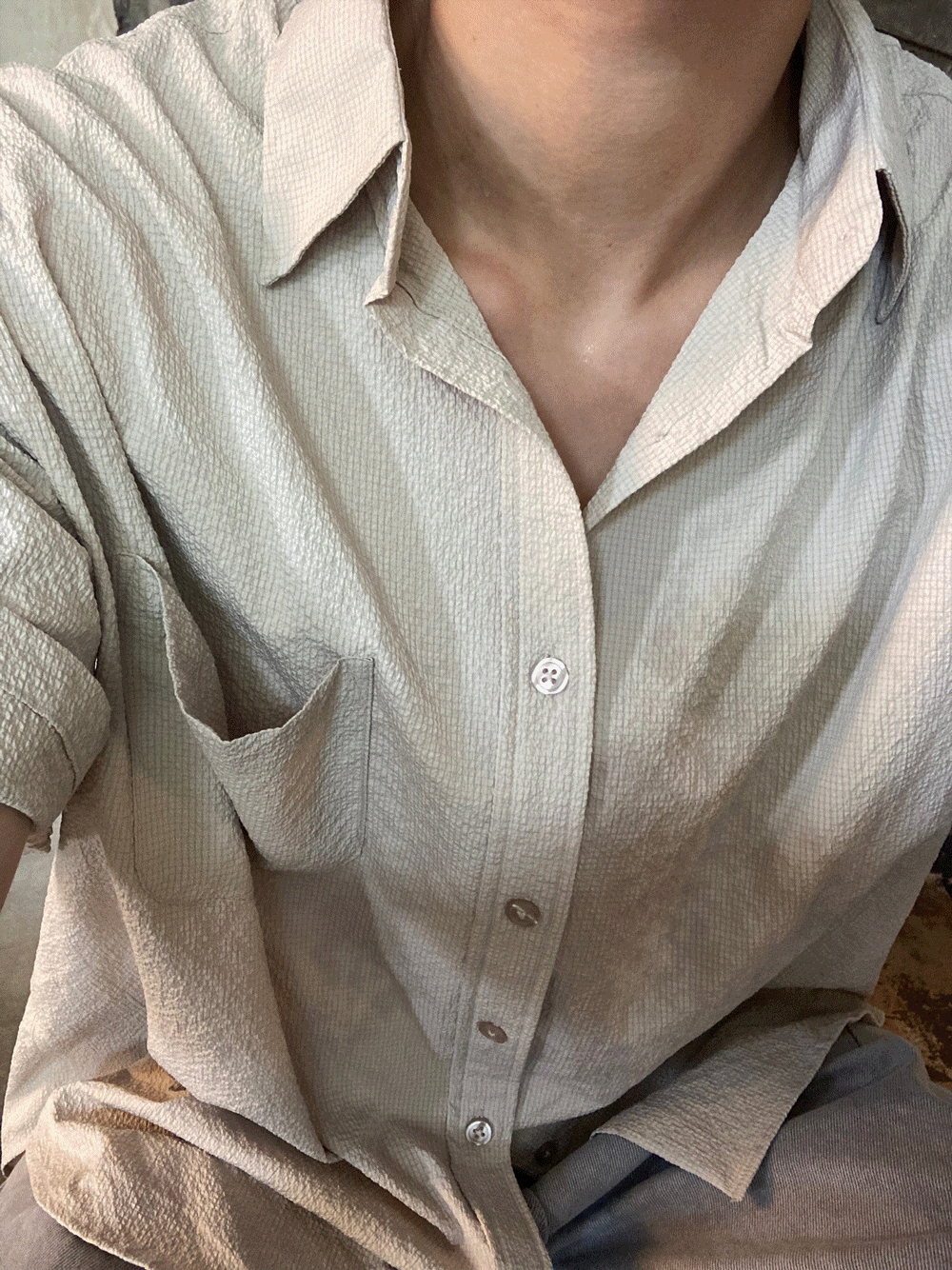 standard minimal shrot shirt (4color)