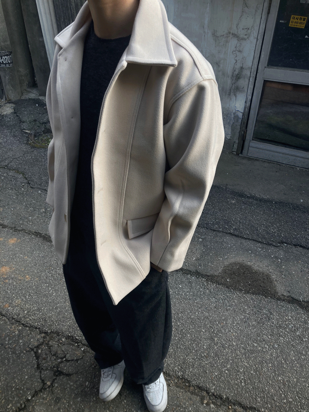 trendy short coat jacket (3color)