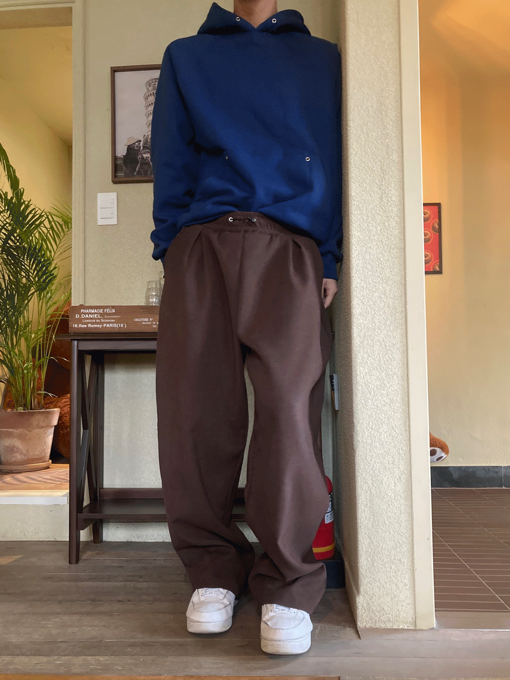 [Wool] Pin tuck banding pants (3color)