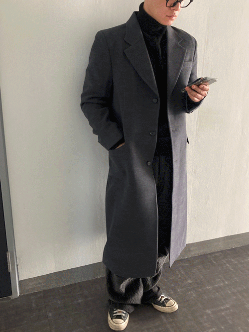 Wool standard long coat (2color)