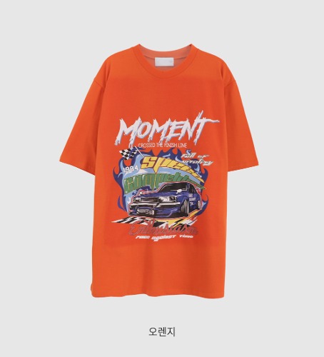 Moment print short sleeve (4color)