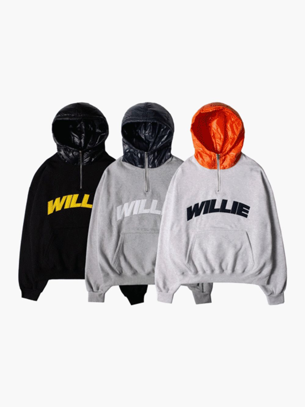 Willy padding hoodie (3color)