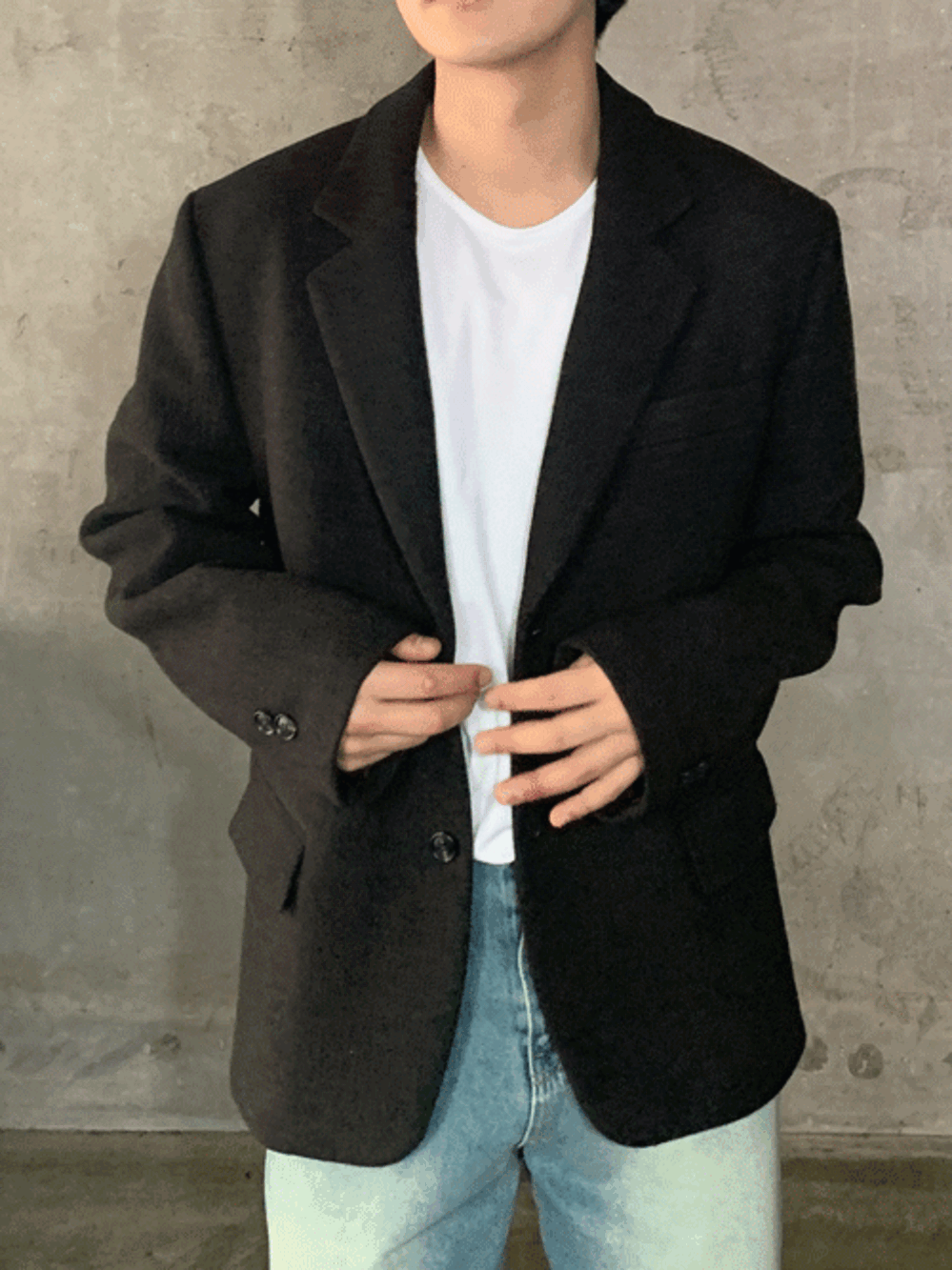 [Wool] Felt blazer jacket (2color)