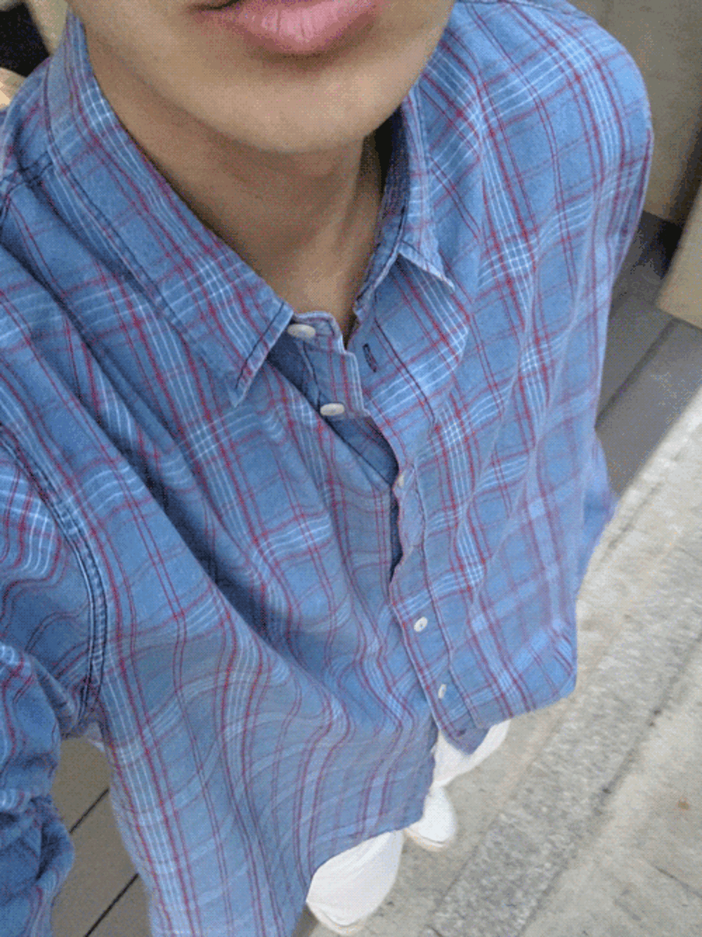 B-tlez check shirt (2color)