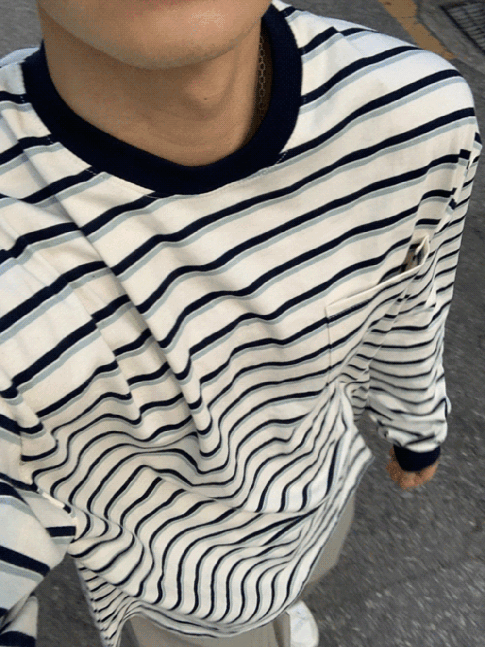 Muchi stripe T (3color)