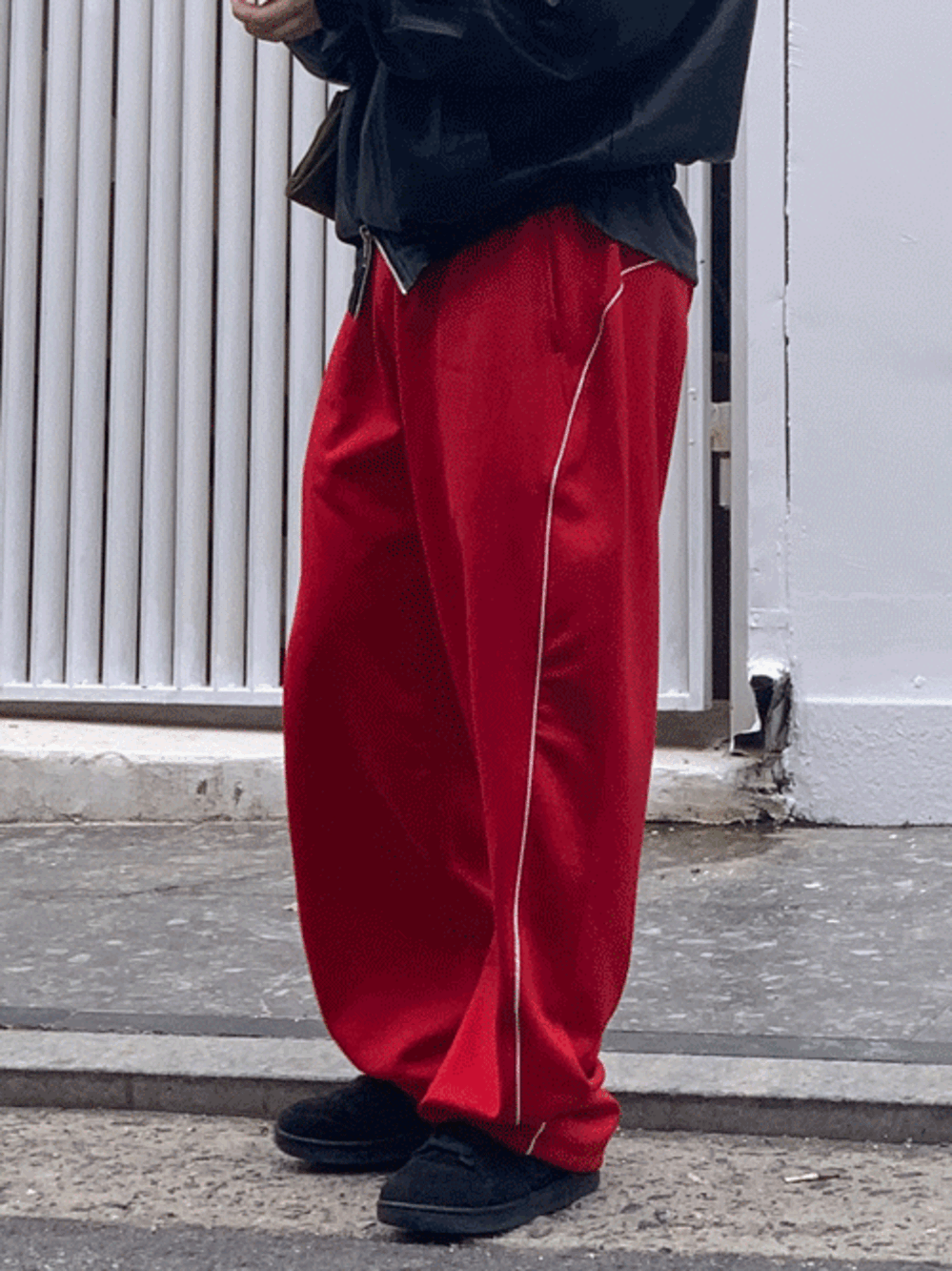 Piping track pants (3color)