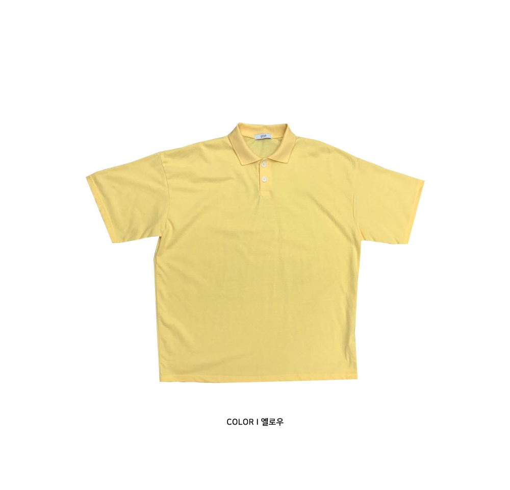반팔 티셔츠 옐로우 색상 이미지-S1L4